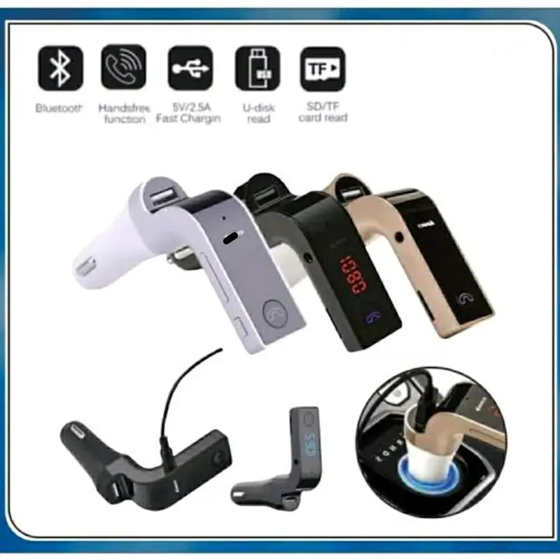 Car Charger Bluetooth Receiver Modulator CARG 7 Charger Mobil / MP3 Player SD USB AUX / Asesoris Elektronik HP 0