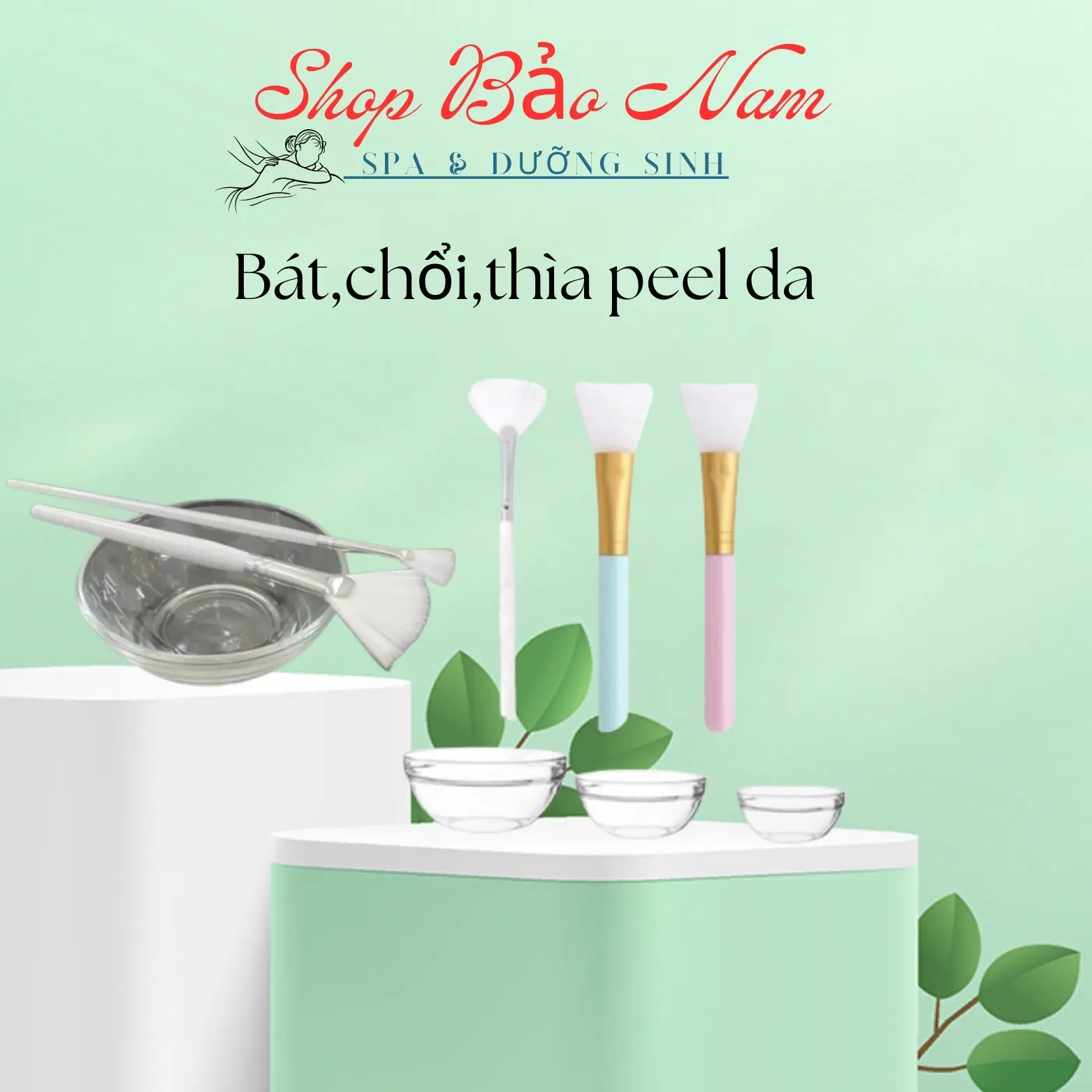 Chổi Cọ Silicon Bát Thủy Tinh Co Peel Da Chuyên Dùng Trộn Đắp Mặt Nạ Dùng Cho Cá Nhân Spa Tmv Skincare