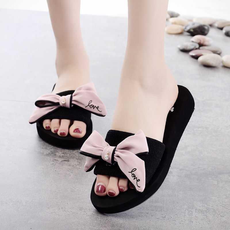 Dép Lê, Thời Trang Mùa Hè Cho Nữ, Đi Bên Ngoài, Đế Xuồng, Dép Cao Gót, Chống Trượt, Giày Đi Biển, Dép, Hàng Mới Về 2024 6