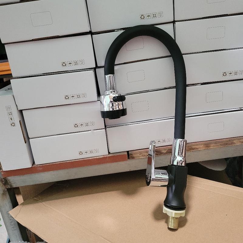 Product Introduction of Vòi rửa chén bát nước lạnh- Vòi chén dẻo bẻ được mọi vị trí - Vòi nhựa ABS chân đồng cầm nặng tay 13