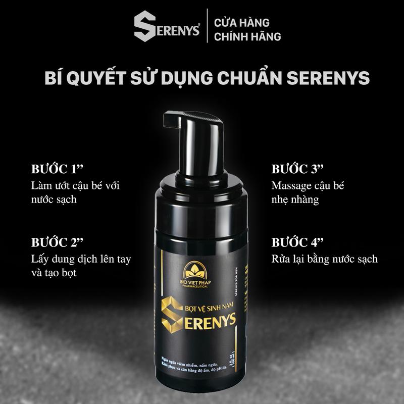 Bọt Vệ Sinh Nam Serenys 100ML - Làm Sạch, Khử Mùi, Chiết Xuất Thảo Dược Tự Nhiên 7