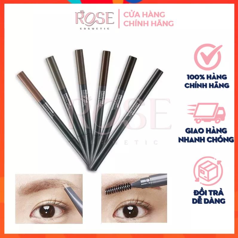 Chì Kẻ Mày The Face Shop 2 Đầu [CHÍNH HÃNG] Hàn Quốc Designing Eyebrow Pencil Lâu Trôi Đủ Các Tone Màu 01-06 3.6G