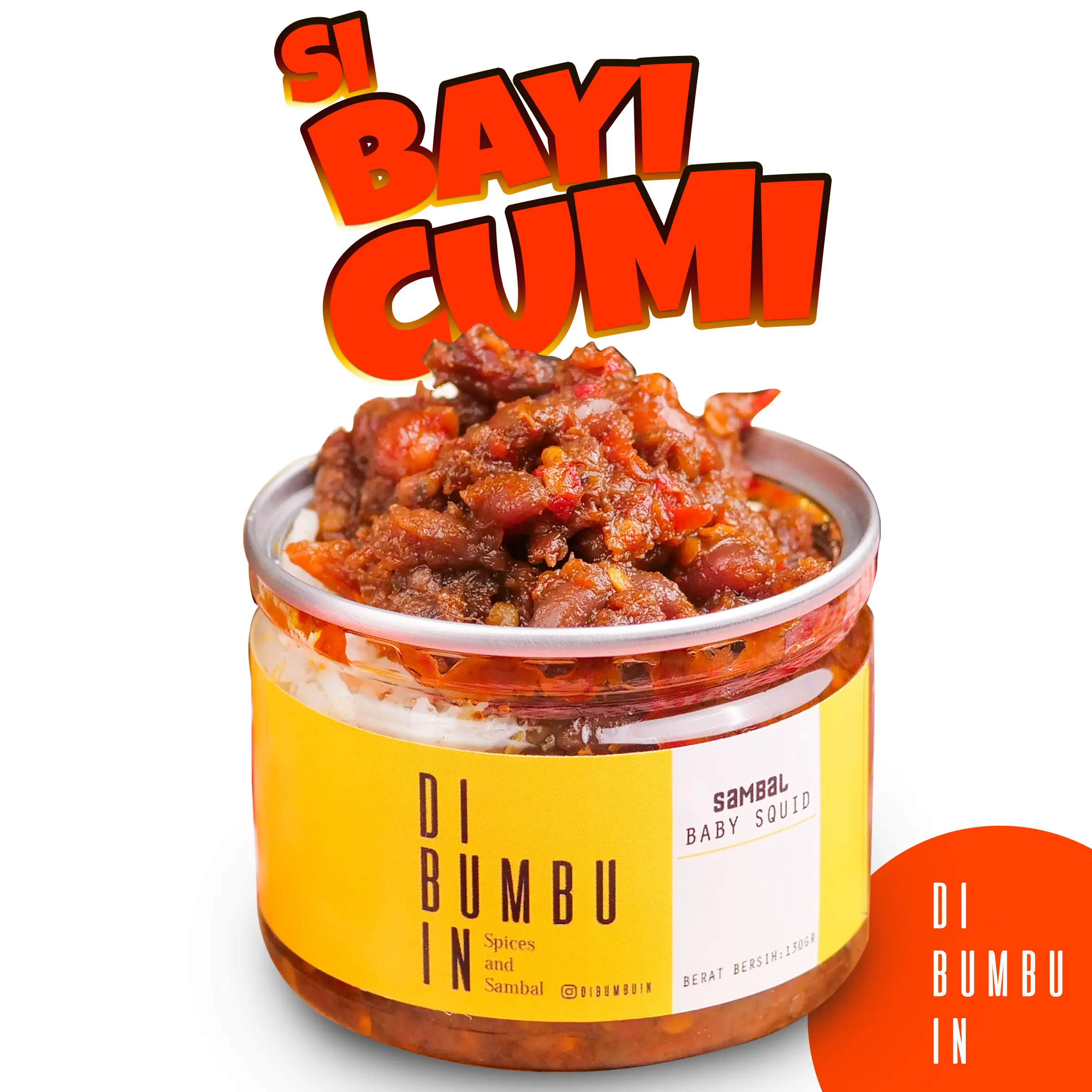 Dibumbuin - Sambal Baby Cumi - 120gr