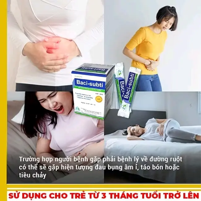 3 hộp men tiêu hóa baci subti: Rối loạn tiêu hóa như phân sống, tiêu chảy, khó tiêu, loạn khuẩn, đầy bụng... 2