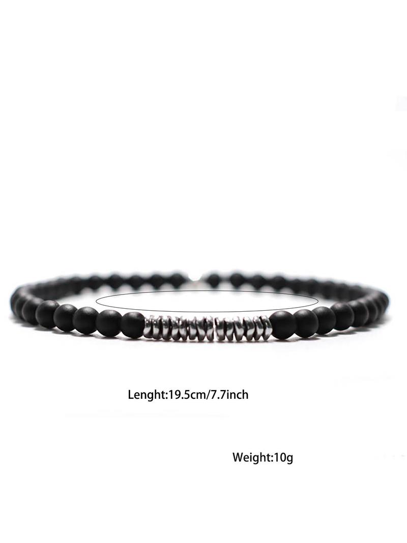 Product Introduction of Men's Boho Style Beaded Bracelet, Fashion Minimalist Matching Bracelet, Trendy All-match Vintage Jewelry As Birthday Gift for Men for Daily Decor 11