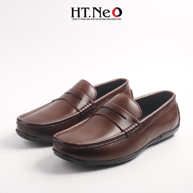 Giày lười nam HT-NEO da bò cao cấp kiểu dáng trẻ trung, sành điệu và rất cá tính GM181 Đồng Loafer 6