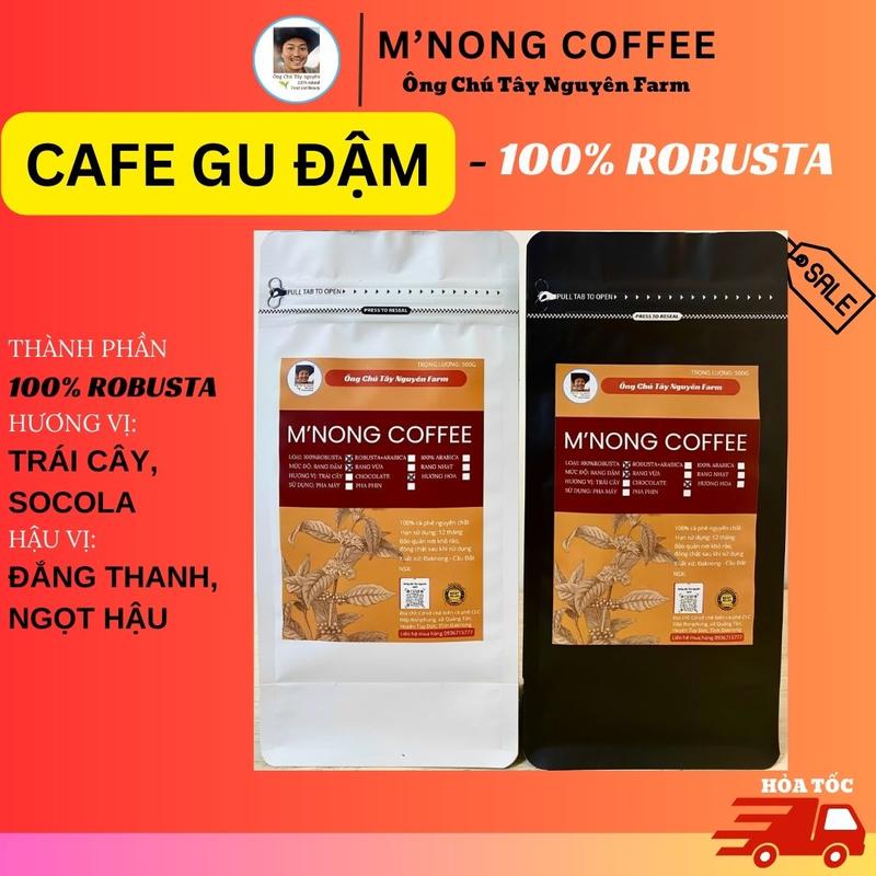 DÒNG 1. ROBUSTA GU ĐẬM RANG MỘC NGUYÊN CHẤT KHÔNG ĐƯỜNG EATCLEAN HEALTHY CAFE CÀ PHÊ