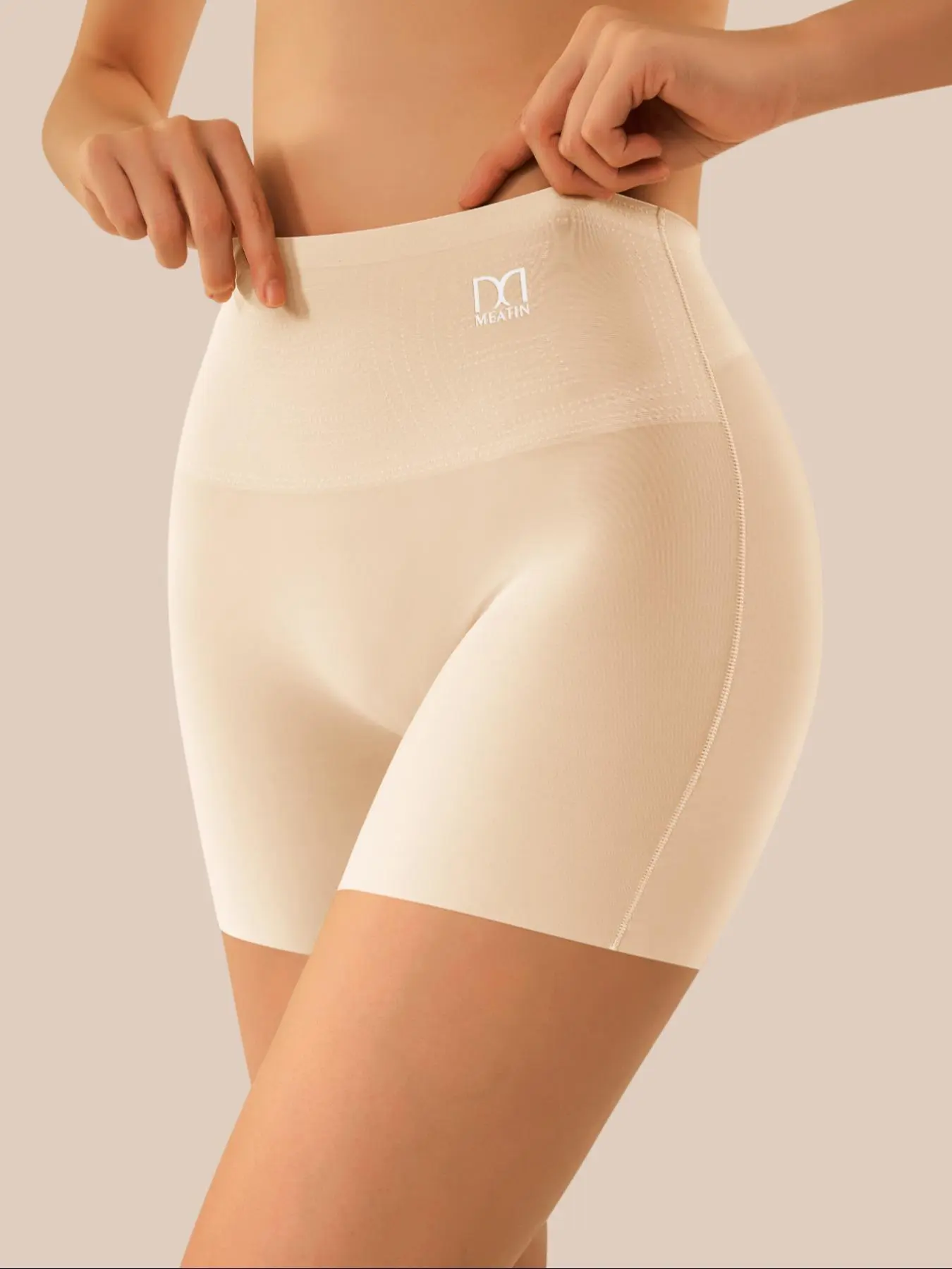 Women's Letter Print High Waist Boyshorts, Casual Comfy Breathable Panty for Daily Wear, Ladies Underwear for All Seasons
