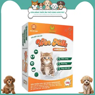 Sữa Bột Cao Cấp Dành Cho Mèo Win Milk Gói 100g - Thức Ăn Thú Cưng Love Pet vitamin Chăm sóc hông & khớp Vietnam