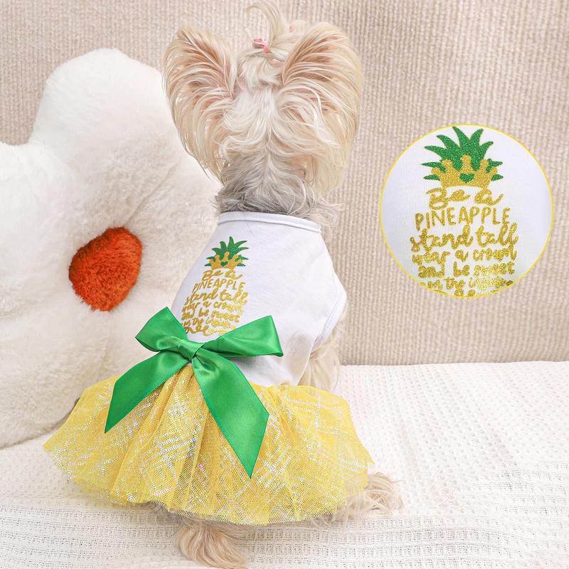 Pet Clothes Summer Watermelon Skirt Puppy Cat Small Dog Chihuahua Bow Dress outlets