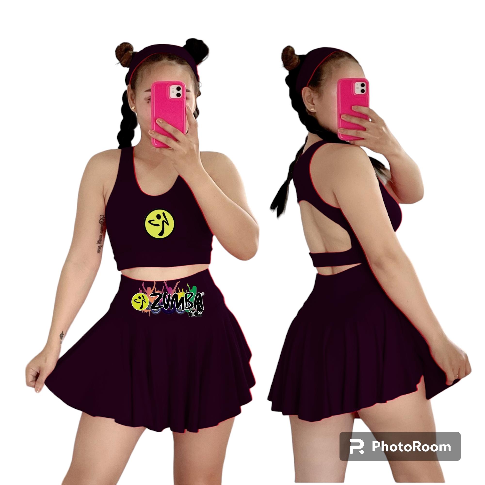 Zumba skort-skirt with short uniform or Terno_voghion.com