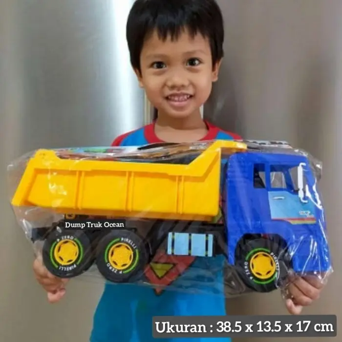 Toman Project Mainan Truck Dump Muatan Pasir Besar Murah - Mobilan Truck Tunggang - Model D 7