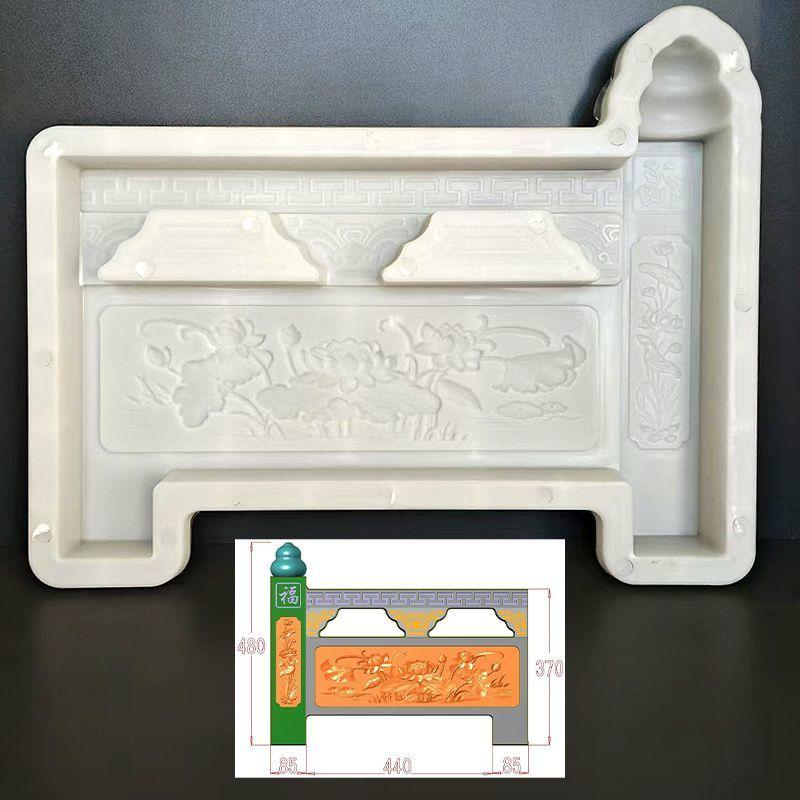 Product Introduction of Antique Flower Pool Brick Fence Cement Mold Flower Border Grass Garden Courtyard Concrete Mold 20