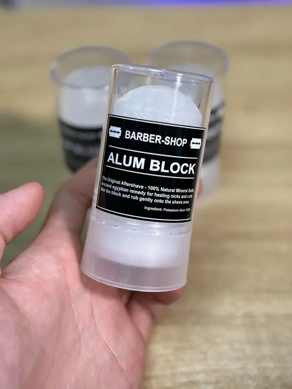 Phèn cạo râu Barber Shop Alum Block 150gr cho da sau khi cạo cao cấp chính hãng BARBER-SHOP 4
