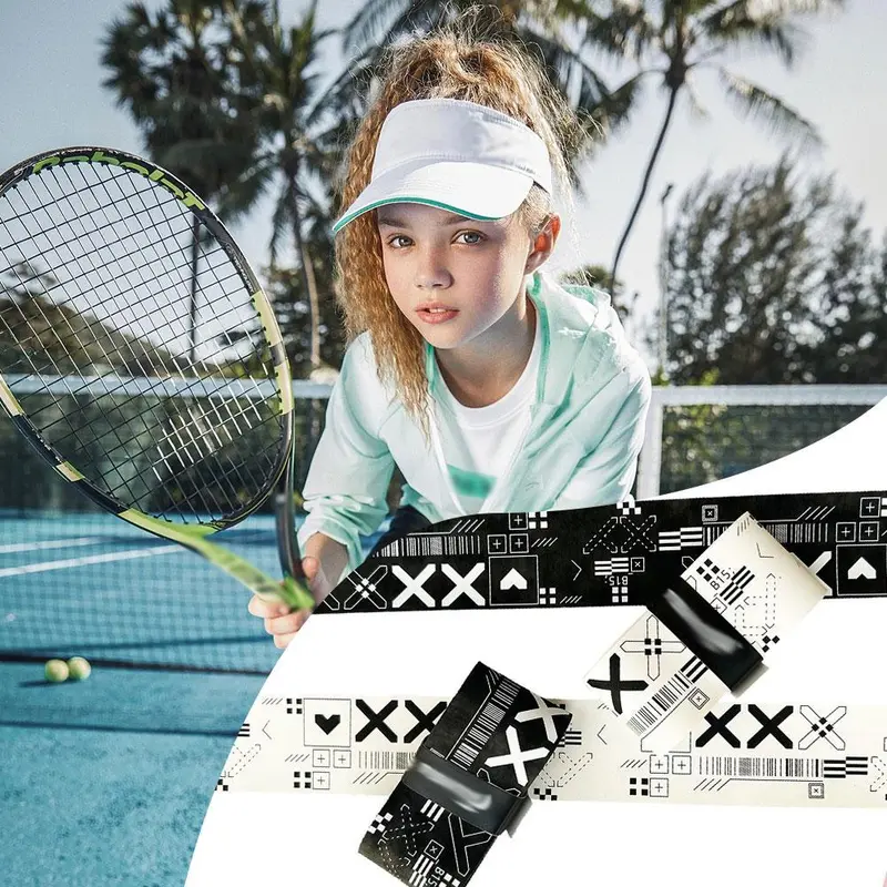 Băng Thấm Mồ Hôi In Nhám Vợt Tennis, Miếng Dán Băng Dính, Màu Sắc: Mái Chèo, 4 Đầu, B4U2 3