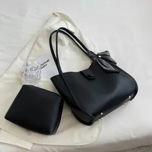 Tas ToteBag Wanita Murah / Tas Bahu Florida Free Pouch Plus Syall Twilly Kulit Totebag