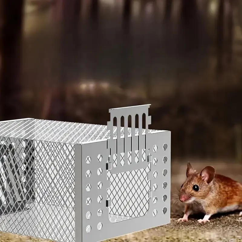 Automatic Mouse Trap, 1 Count Household Indoor Mouse Trap, Continuous Catching Mouse Cage, Suitable for Indoor and Outdoor Use, Home, Modern 3