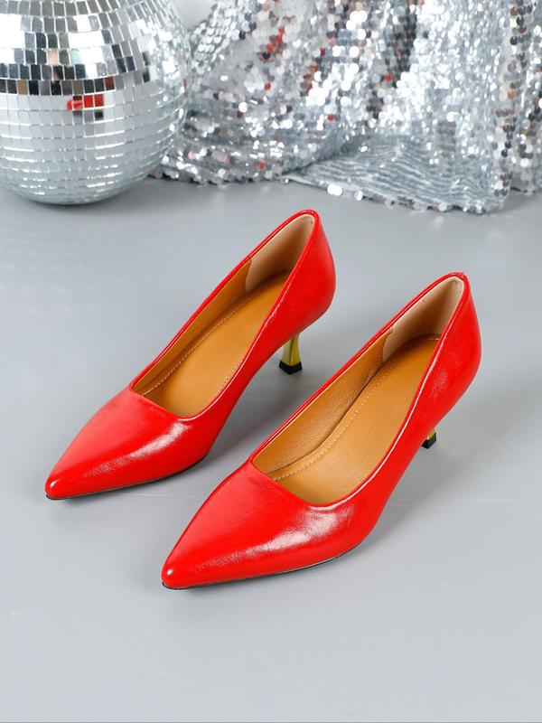 Women's Fashionable Plaid Pattern Stiletto Heels, Elegant Pointed Toe High Heels for Party, Daily Clothing Decor for Women & Girls, Footwear 1