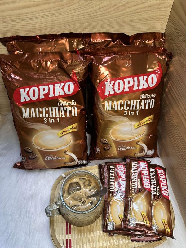 ( COMBO 5 TÚI ) CÀ PHÊ KOPIKO MACCHIATO 3 IN 1 ( CHUẨN THÁI 1 bịch 20 gói x 24g) 6