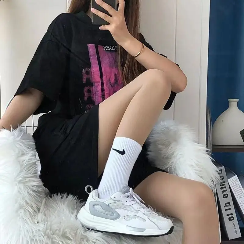 Tất Thể Thao, Đóng Hộp, Dành Cho Nam Và Nữ, Cotton Nguyên Chất, Khử Mùi, Tất Ống, Thích Hợp Cho Mùa Hè, Thích Hợp Cho Học Sinh, Chạy Bộ Và Bóng Rổ, Tất Dễ Phối Đồ 6