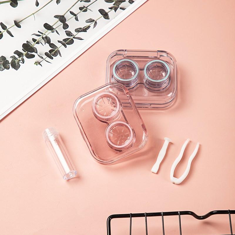 Contact Lens Case Box Holder Alat Kit Case Transparan Eye Lensa 4