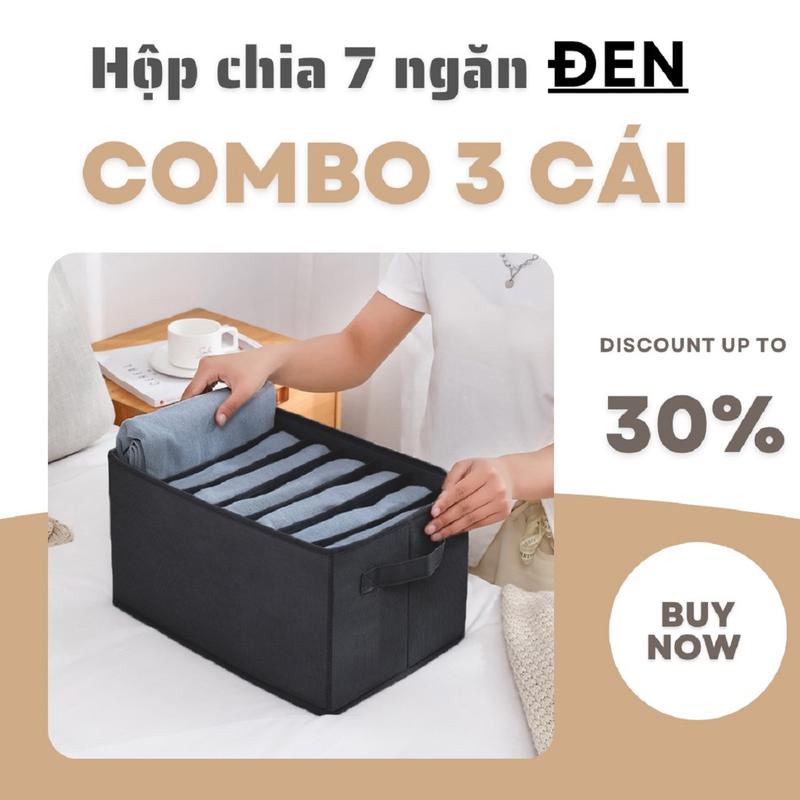 Product Introduction of COMBO 3 HỘP Đựng Đồ Chia Ngăn có nắp có bìa cứng lót Đáy Hộp Đựng quần áo Thùng đựng đồ chơi gấp gọn có bìa cứng lót đáy Có nắp Bảo quản đồ may mặc 26