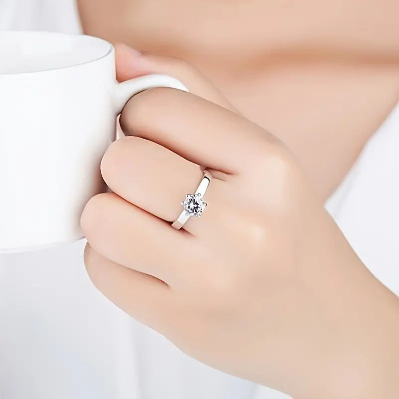 3-Piece 925 Silver Moissanite Jewelry Set, Wedding Party Daily Wear Surprise Gift for Christmas Mother's Day 2