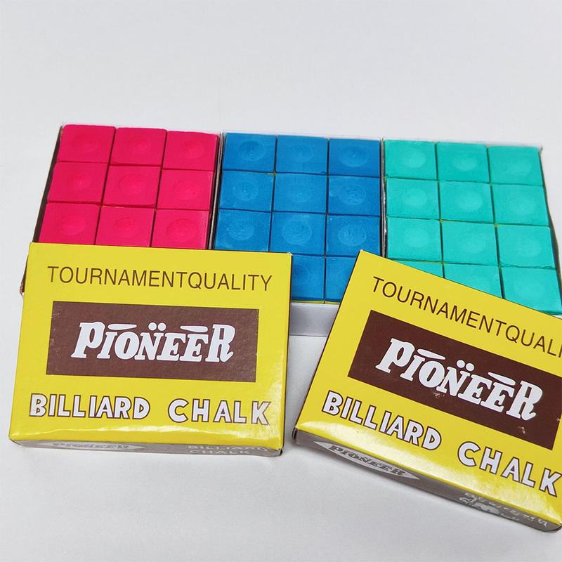 1Box /12PCS Billiard Cue Tip Chalk Rod Head Non-Slip Powder Billiard ...