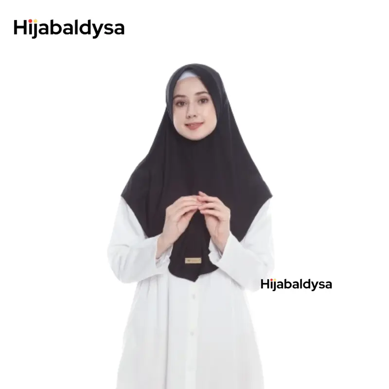 Hijab Instan Bergo ALEESHA Santai Sore Hari Bisnis Nyaman Lembut Muslim Kerudung Empat Segi Panjang Segitiga 3