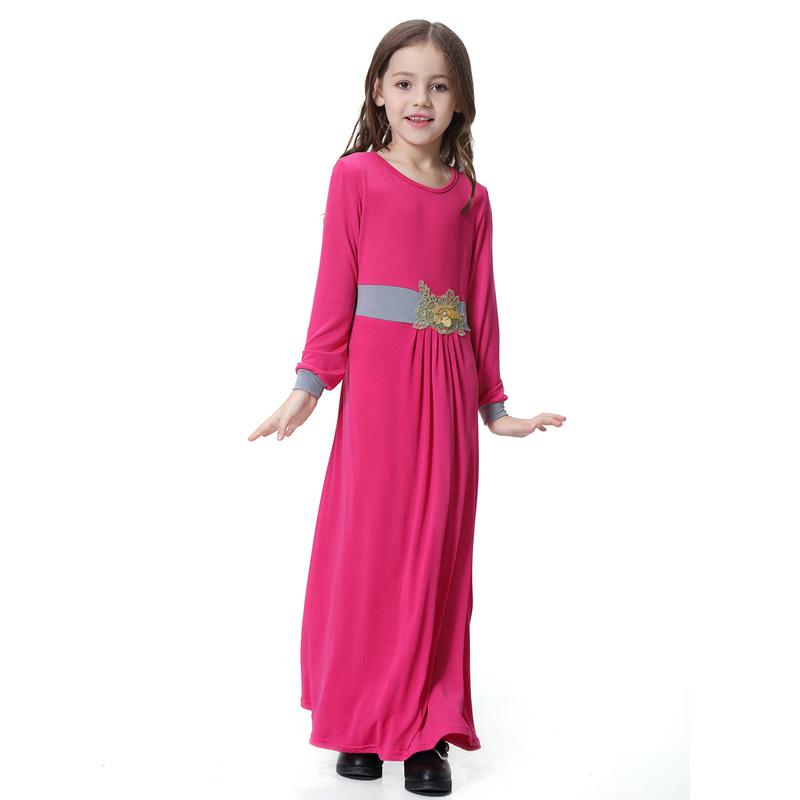 Product Introduction of 4-16 years old Muslim Girl Skirt Set Muslim Girl Long Dress Set Muslim Girl Clothing Girl Batman Skirt Set Children's Clothing South East Asia Girl Long Dress Dress 22