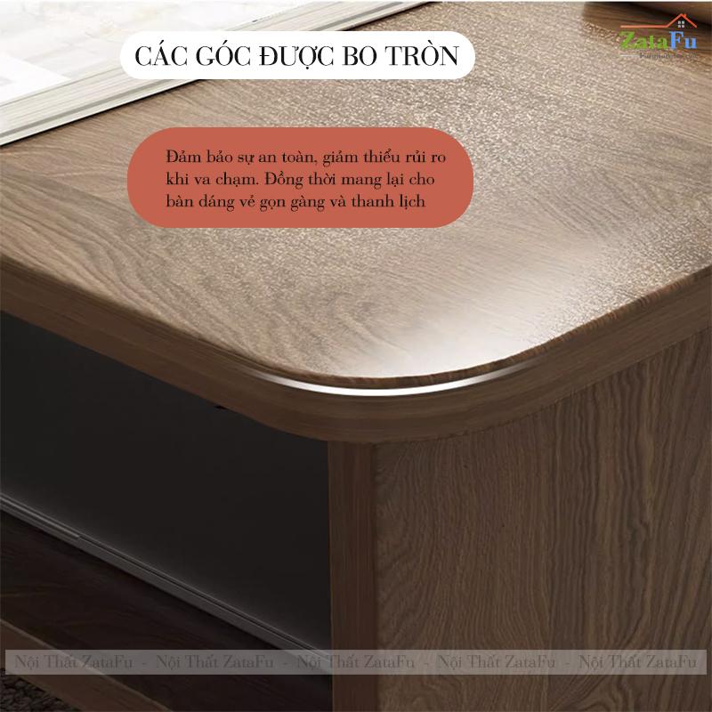 Product Introduction of Bàn Trà Ngồi Bệt Kiểu Nhật Làm Bàn Trà Bàn Học Decor Trang Trí BLV-123 Size 80cm ZataFu 5