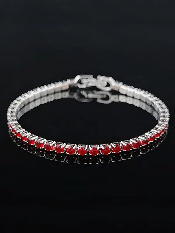 Luxury Rhinestone Decor Matching Bracelet for Women, 2024 New Trendy Fashion Accessories for Wedding Engagement Bridesmaid Costume Dress Prom Daily Wear 4