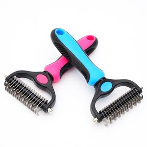 Portable Pet Hair Removal Comb, 1 Count Professional Pet Grooming Brush, Pet Hair Remover, Dog & Cat Grooming Accessories