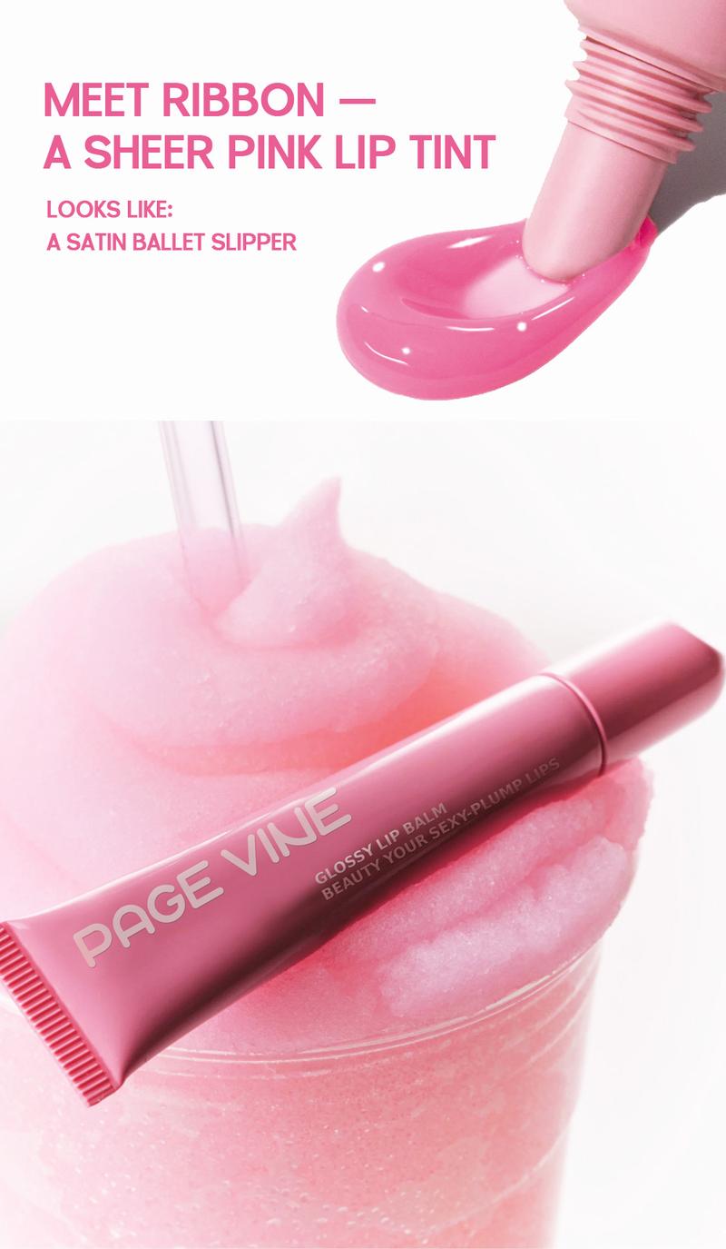 Product Introduction of PAGE VINE Polypeptide Lip Gloss Liquid Lip Gloss Water Gloss Lip Plumping Oil Moisturizing Lip Balm 7