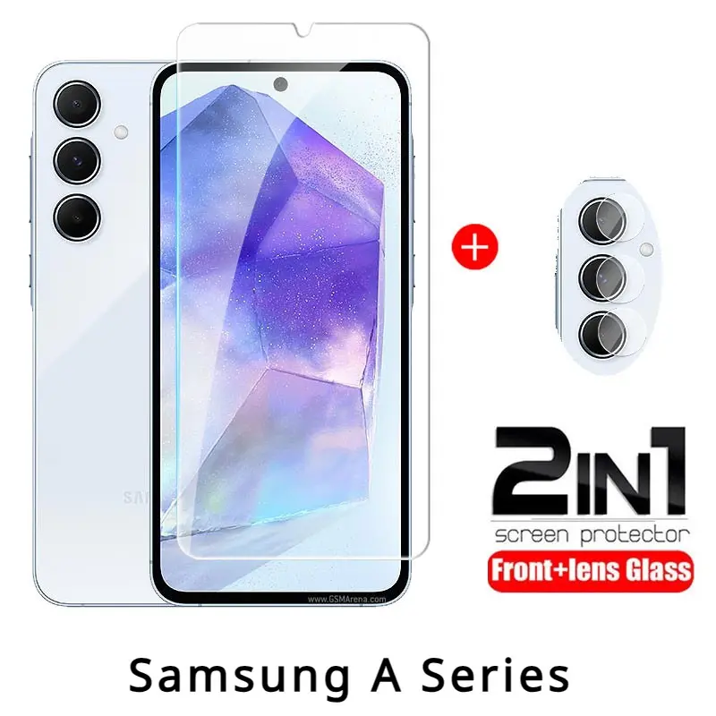 Samsung Galaxy A16 A 16 5G 4G 2024 2in1 Full Screen Tempered Glass Film and Camera Lens Protective Film