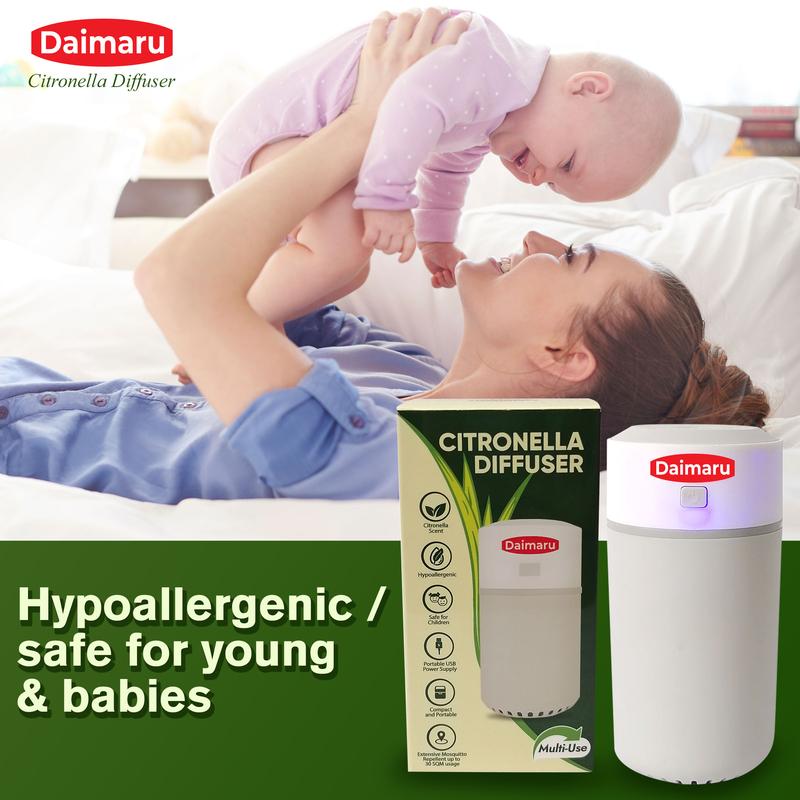 Daimaru Citronella Diffuser Hypoallergenic Anti-Bug Nightlight