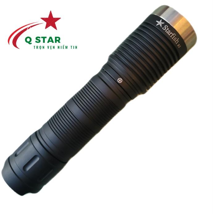 Đèn Pin Cầm Tay Starfish Z2 Chip SFT40 Chiếu Xa Và Gom Thiết Kế Nhôm Kháng Nước Tốt