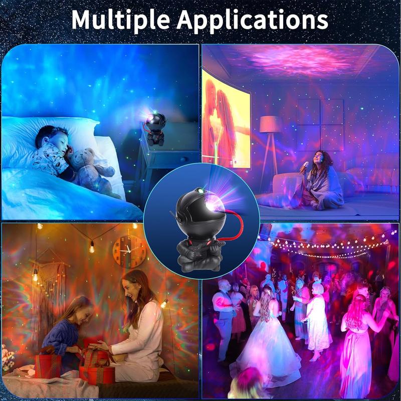 Astronaut Design LED Atmosphere Projection Lamp, USB Powered Novelty Lighting, Decorative Light for Home Bedroom Living Room 5