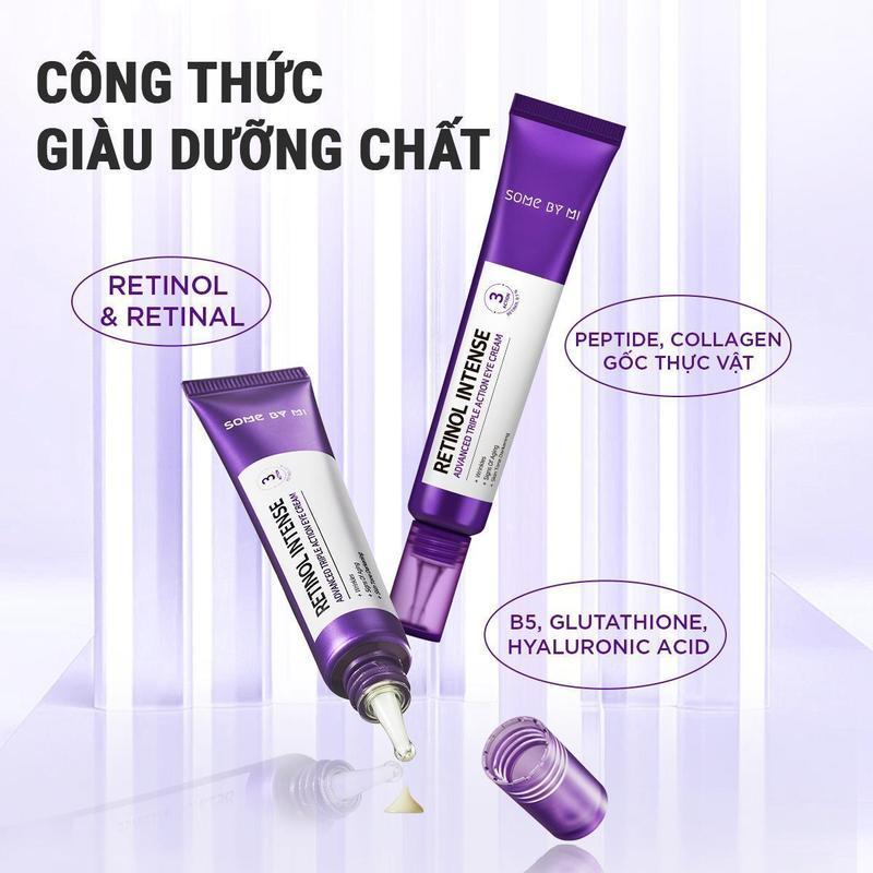 Product Introduction of Kem Mắt RETINOL Ngừa Lão Hóa Some By Mi Intensive Advanced Triple Action Eye Cream 30ml Nữ Dưỡng Mắt Women 8