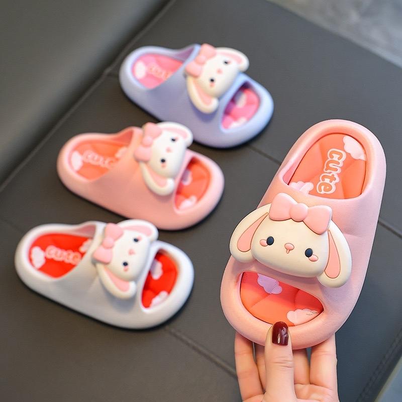 WALVA-S001 Sandal Premium Anak Perempuan Karakter Kelinci Bunny Sendal Import Nyaman Slip On Tali Belakang Keren Kekinian
