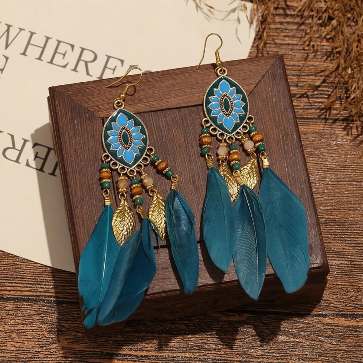 Khuyên tai Vintage Boho đa dạng kiểu dáng - Phụ kiện trang sức độc đáo cho nữ - Hoa Tai, Women