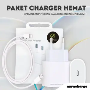 AuraCharge - Kabel Lighting Fast Charge 20W ip 5/5s/6/6s/7/8/SE/X/XR/XS/XS Max/11/12/13/14 Asli