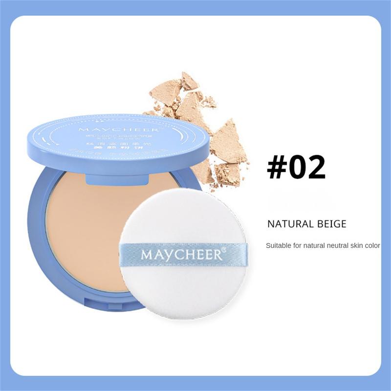 Product Introduction of Phấn Phủ Dạng Nén Mềm, MAYCHEER, Trang Điểm Che Khuyết Điểm Tự Nhiên, Lớp Hoàn Thiện Lì Lâu Trôi, Kiểm Soát Dầu, Không Thấm Nước, Không Nhòe, Phấn Phủ Thiết Lập, Thích Hợp Để Trang Điểm Mặt, [Giao Hàng Địa Phương] 24
