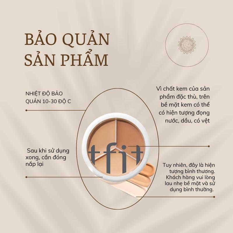 Product Introduction of Bảng Màu Che Khuyết Điểm Đa Năng, 3 Màu, Kem Che Khuyết Điểm Trung Bình Lâu Trôi, Không Thấm Nước, Trang Điểm Mỹ Phẩm Cho Nữ, Trung Bình 15