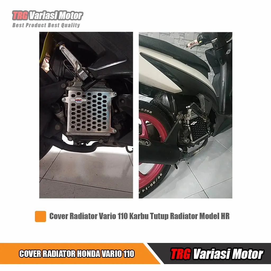 Cover Radiator Vario 110 Karbu CNC TRG 5 Variasi Warna Baut Engine