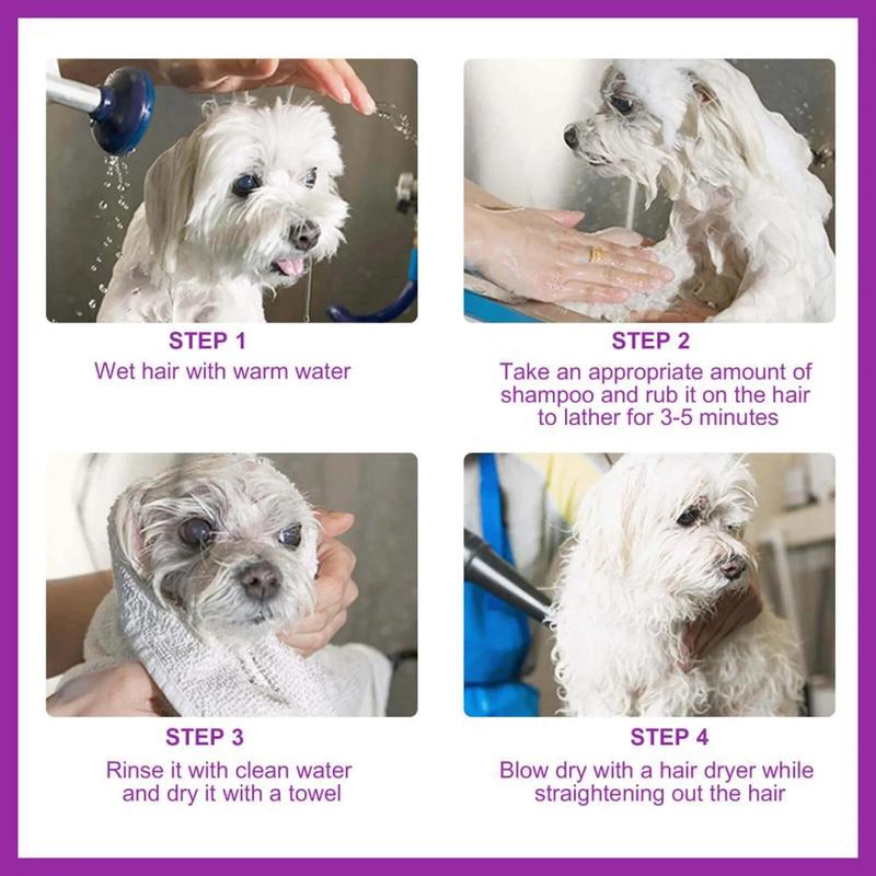 Product Introduction of Pet Shampoo Flea Killer Hair Softening Relieve Itching PH Balanced Cleaning Natural Moisturizing Dog Shampoo for Sensitive Skin 21