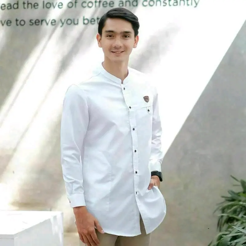 KEMEJA KOKO KURTA LENGAN PANJANG POLOS 2