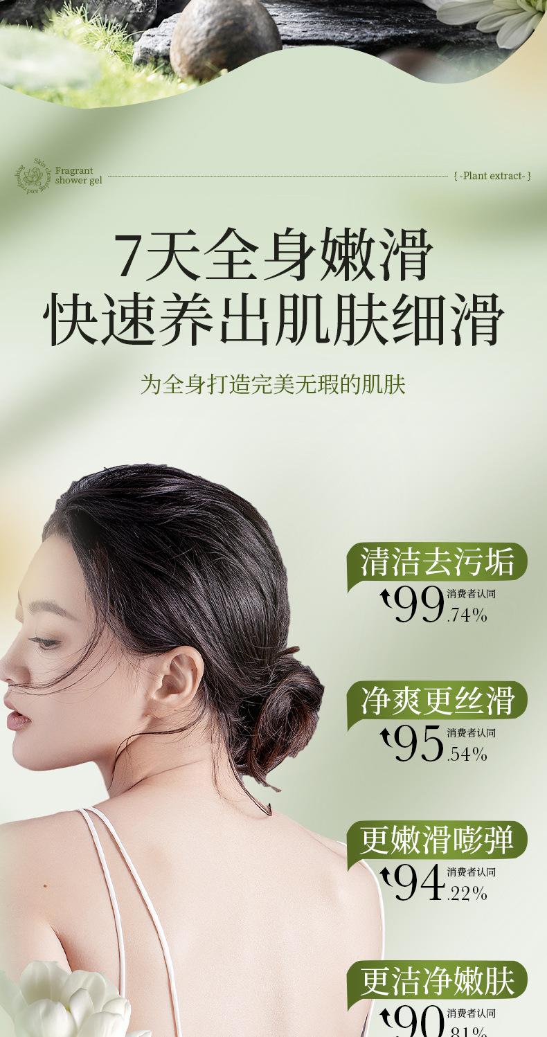 Product Introduction of Baizhen Hall Ebony Cedar Fragrance Shower Gel 8 Deep Cleansing Body Rejuvenation Shower Gel 3