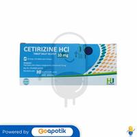 Gambar CETIRIZINE HEXPHARM 10 MG BOX 100 TABLET dari Apotek Raka Farma by GoApotik Kab. Tangerang 2 Tokopedia