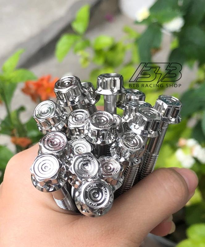 Ốc Salaya Mẫu Độc Quyền Đầu Trụ Dập Logo Trên Đầu Ốc Size 6li Dài 1p-9p